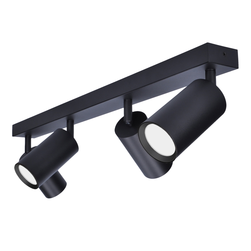 Brilagi - LED RGBW dimbar spotlight SELE 4xGU10/4,8W/230V 3000K svart + fjärrkontroll