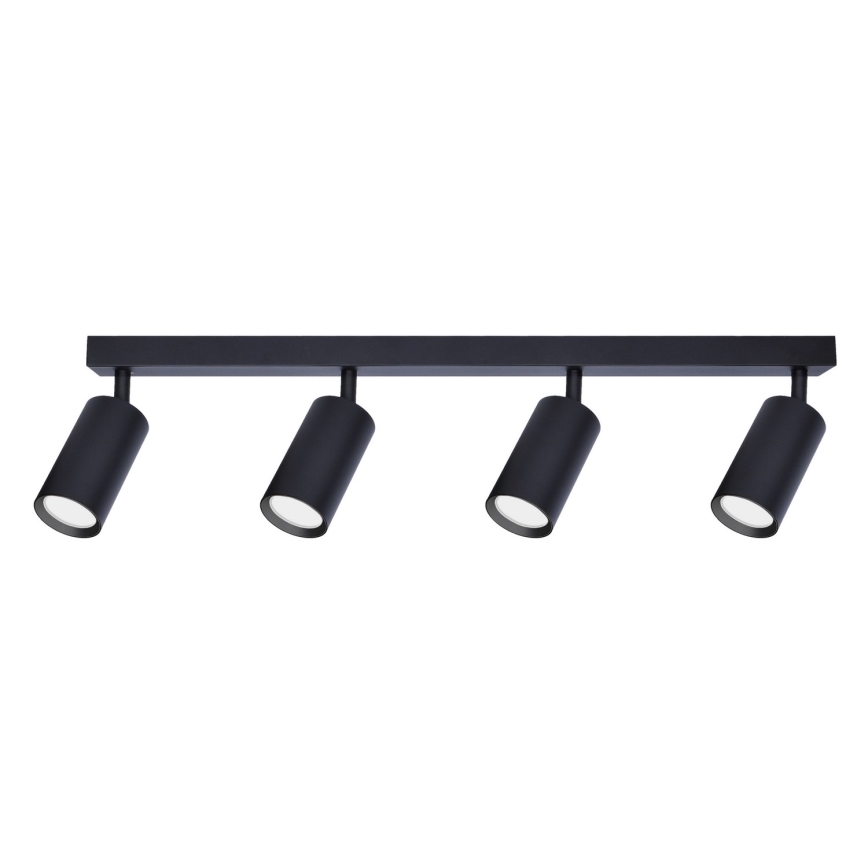 Brilagi - LED RGBW dimbar spotlight SELE 4xGU10/6W/230V 3000K svart + fjärrkontroll