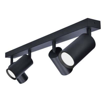 Brilagi - LED RGBW dimbar spotlight SELE 4xGU10/6W/230V 3000K svart + fjärrkontroll