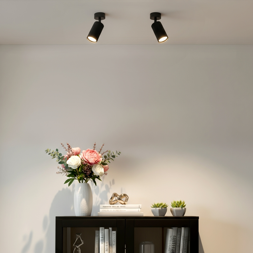 Brilagi - LED RGBW dimbar spotlampa SELE MODERN 1xGU10/4,8W/230V 3000K svart + fjärrkontroll
