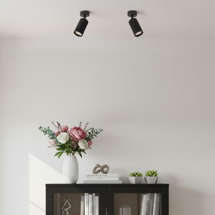 Brilagi - LED RGBW dimbar spotlampa SELE MODERN 1xGU10/4,8W/230V 3000K svart + fjärrkontroll