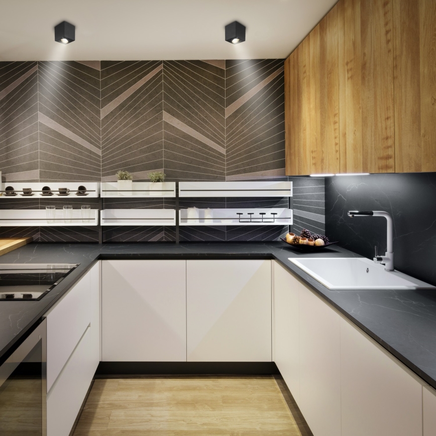 Brilagi - LED RGBW dimbar spotlight MIA 1xGU10/30W/230V 2700-6500K Wi-Fi 84x80 mm svart