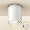 Brilagi - LED RGBW dimbar spotlampa MIA 1xGU10/4,8W/230V 3000K 100x80 mm vit + fjärrkontroll