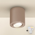 Brilagi - LED RGBW dimbar spotlampa MIA 1xGU10/4,8W/230V 3000K 84x80 mm beige + fjärrkontroll