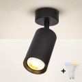 Brilagi - LED RGBW dimbar spotlampa SELE 1xGU10/4,8W/230V 3000K svart + fjärrkontroll