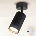 Brilagi - LED RGBW dimbar spotlampa SELE MODERN 1xGU10/4,8W/230V 3000K svart + fjärrkontroll