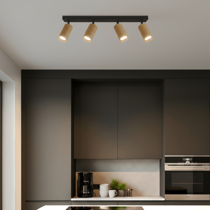 Brilagi - LED RGBW dimmbar spotlight SELE MODERN 4xGU10/4,8W/230V 3000K guld + fjärrkontroll