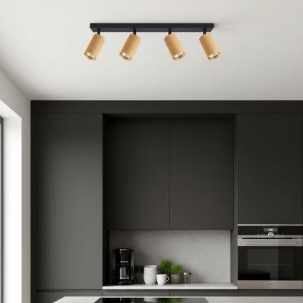 Brilagi - LED RGBW dimmbar spotlight SELE MODERN 4xGU10/4,8W/230V 3000K guld + fjärrkontroll
