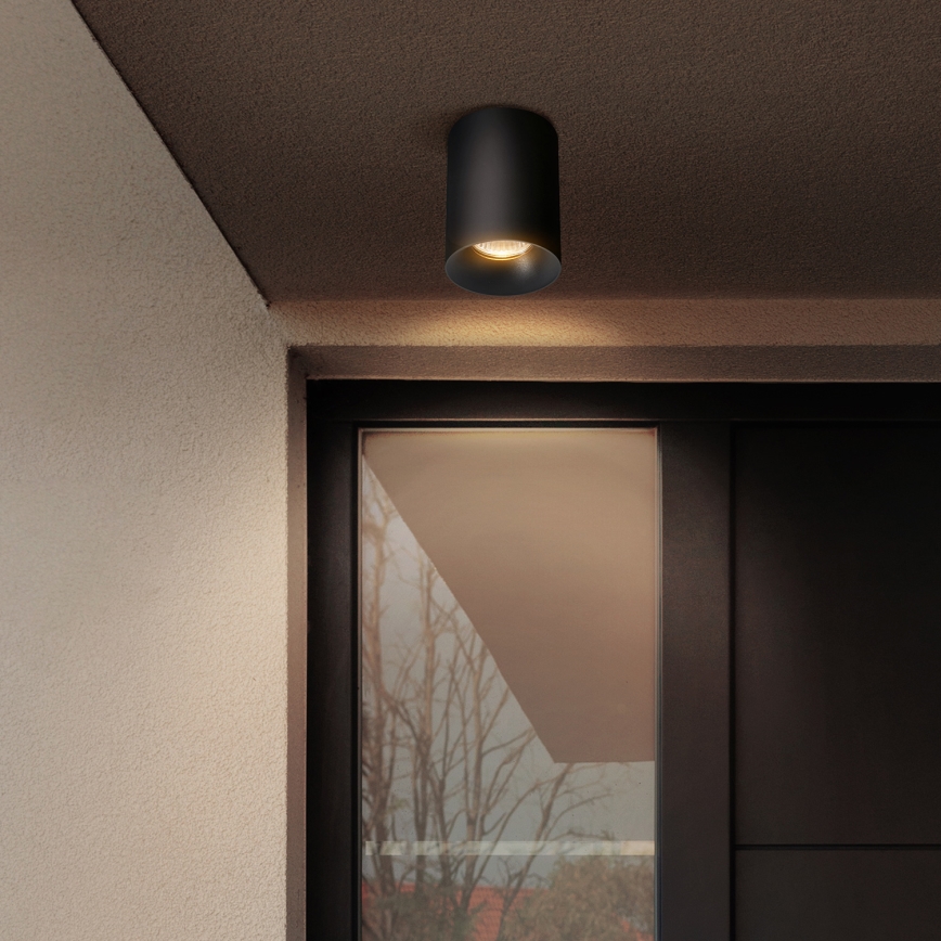 Brilagi - LED RGBW dimbar spotlight TRINE 1xGU10/4,8W/230V 3000K svart + fjärrkontroll