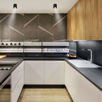 Brilagi - LED RGBW dimbar spotlampa MIA 1xGU10/30W/230V 3000K Wi-Fi 84x80 mm svart