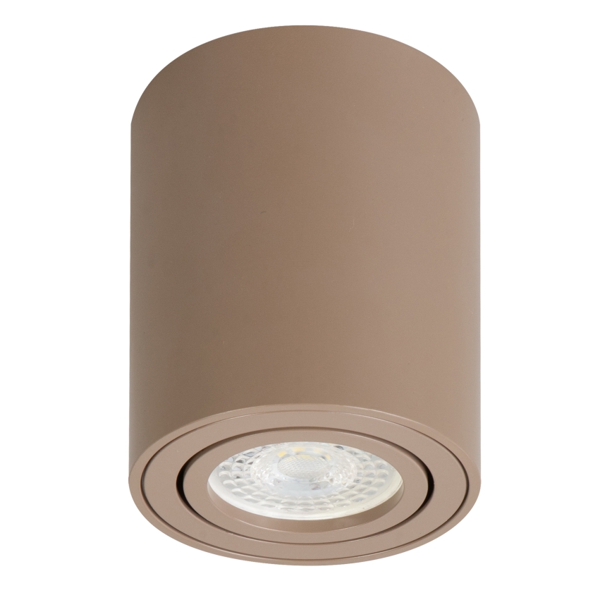 Brilagi - LED RGBW Dimbart spottarmatur MIA 1xGU10/4,8W/230V 3000K 100x80 mm beige + fjärrkontroll