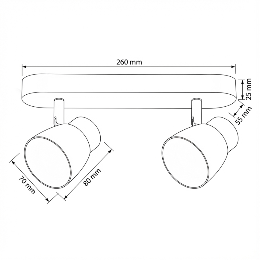 Brilagi - LED RGBW dimbar spot NUGGET 2xGU10/4,8W/230V 3000K svart/guld + fjärrkontroll