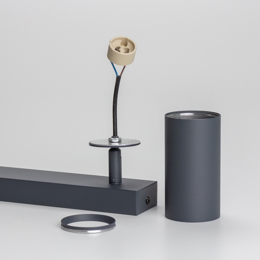 Brilagi - LED RGBW dimbart spotlight SELE 2xGU10/6W/230V 3000K antracitgrå + fjärrkontroll