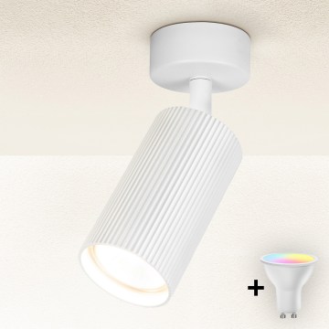Brilagi - LED RGBW dimbar spotlight SELE MODERN 1xGU10/4,8W/230V 3000K vit + fjärrkontroll