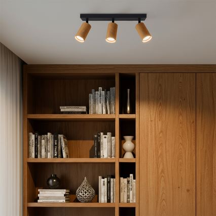Brilagi - LED RGBW dimbar spotlight SELE MODERN 3xGU10/4,8W/230V 3000K guldig + fjärrkontroll