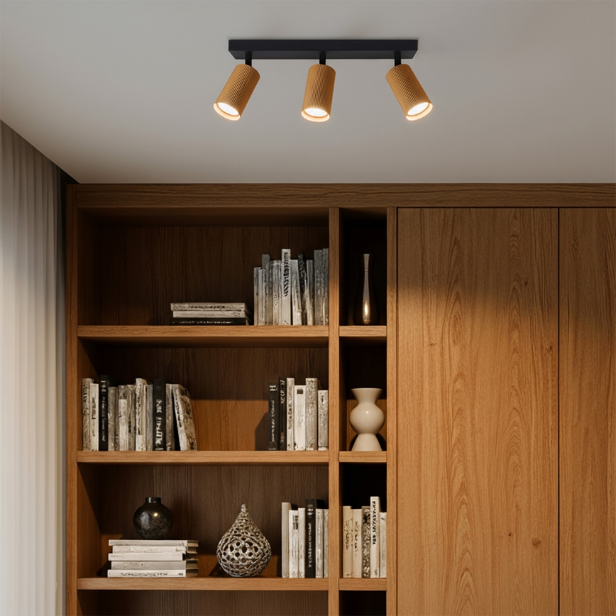 Brilagi - LED RGBW dimbar spotlight SELE MODERN 3xGU10/4,8W/230V 3000K guldig + fjärrkontroll