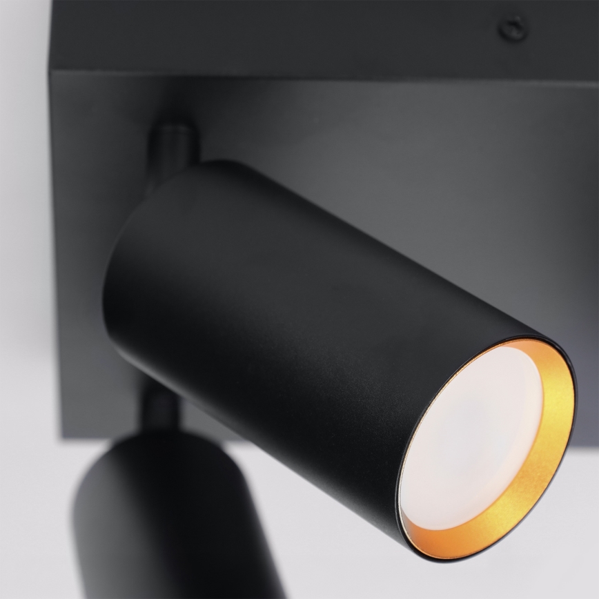 BRILAGI - LED RGBW Dimbar spotlight SELE SQUARE 4xGU10/6,5W/230V 2700-6500K svart/guld