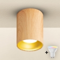 Brilagi - LED RGBW dimbar spotlight TRINE 1xGU10/4,8W/230V 3000K ekdekor + fjärrkontroll