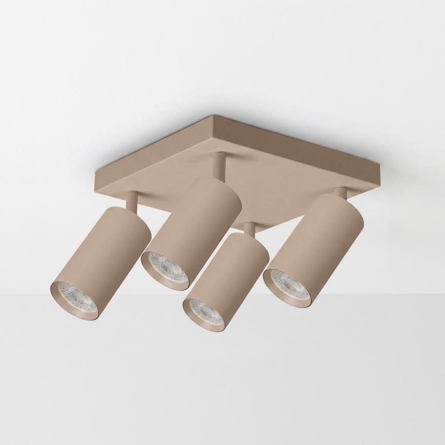 BRILAGI - LED RGBW dimmbar spotlight SELE SQUARE 4xGU10/6,5W/230V 2700-6500K beige