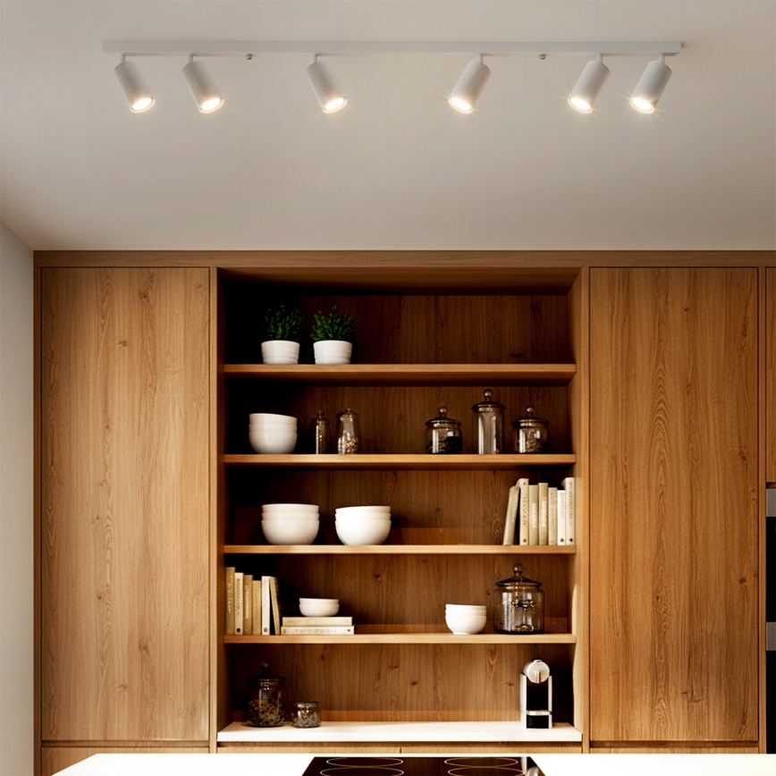 Brilagi - LED RGBW dimbar spotlight SELE MODERN 6xGU10/6,5W/230V 2700-6500K Wi-Fi vit