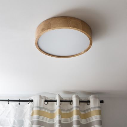 Brilagi - LED RGBW dimbar taklampa CARVALHO 2xE27/9W/230V 2700–6500K Wi-Fi ek Ø 37,5 cm