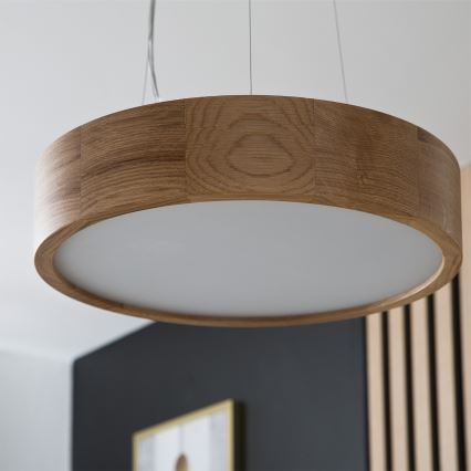 Brilagi - LED RGBW dimbar pendellampa med vajer CARVALHO 2x E27 / 9W / 230V 2700–6500 K Wi‑Fi ek Ø 37 cm