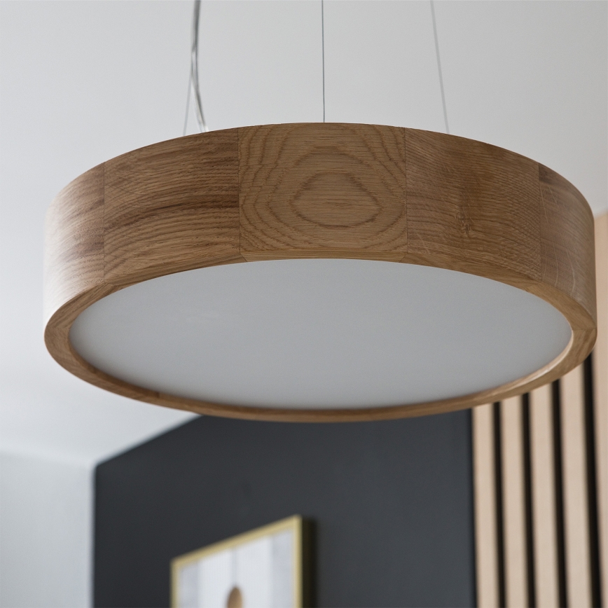Brilagi - LED RGBW dimbar pendellampa med vajer CARVALHO 2x E27 / 9W / 230V 2700–6500 K Wi‑Fi ek Ø 37 cm