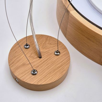 Brilagi - LED RGBW dimbar pendellampa med vajer CARVALHO 2x E27 / 9W / 230V 2700–6500 K Wi‑Fi ek Ø 37 cm