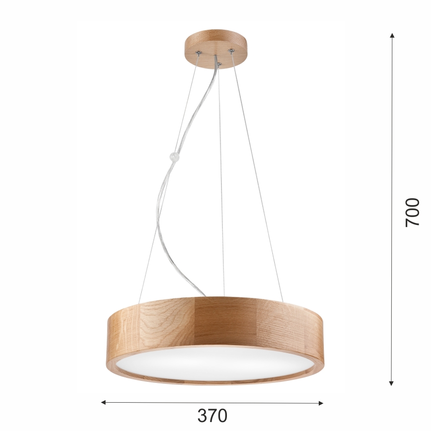 Brilagi - LED RGBW dimbar pendellampa med vajer CARVALHO 2x E27 / 9W / 230V 2700–6500 K Wi‑Fi ek Ø 37 cm