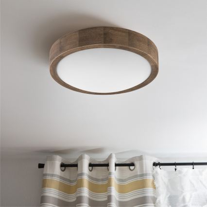 Brilagi - LED RGBW dimbar taklampa CARVALHO SLIM 1xE27/9W/230V 2700-6500K Wi-Fi ek Ø 27 cm