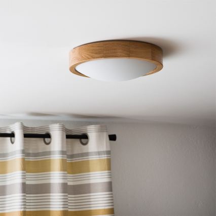 Brilagi - LED RGBW dimbar taklampa CARVALHO SLIM 1xE27/9W/230V 2700-6500K Wi-Fi ek Ø 27 cm