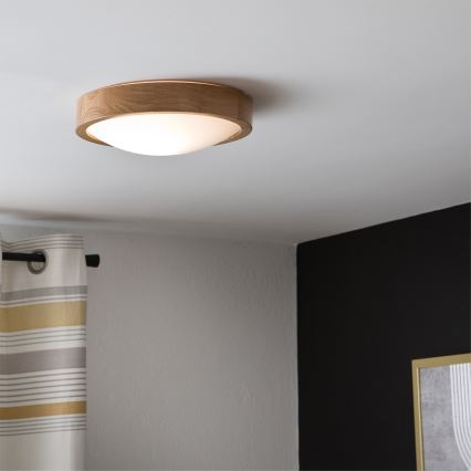 Brilagi - LED RGBW dimbar taklampa CARVALHO SLIM 1xE27/9W/230V 2700-6500K Wi-Fi ek Ø 27 cm