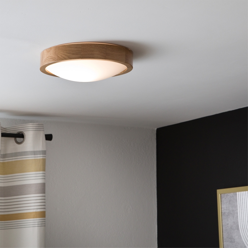 Brilagi - LED RGBW dimbar taklampa CARVALHO SLIM 1xE27/9W/230V 2700-6500K Wi-Fi ek Ø 27 cm