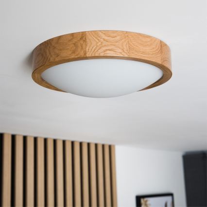 Brilagi - LED RGBW dimbar taklampa CARVALHO SLIM 1xE27/9W/230V 2700-6500K Wi-Fi ek Ø 27 cm