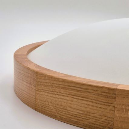 Brilagi - LED RGBW dimbar taklampa CARVALHO SLIM 1xE27/9W/230V 2700-6500K Wi-Fi ek Ø 27 cm