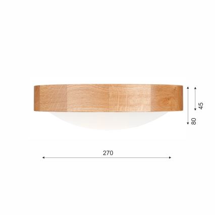 Brilagi - LED RGBW dimbar taklampa CARVALHO SLIM 1xE27/9W/230V 2700-6500K Wi-Fi ek Ø 27 cm