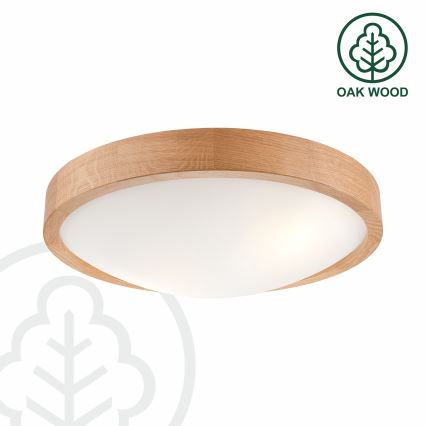 Brilagi - LED RGBW dimmbar taklampa CARVALHO SLIM 2xE27/15W/230V 2700-6500K Wi-Fi ek Ø 37 cm
