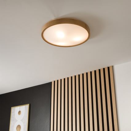 Brilagi - LED RGBW dimbar taklampa CARVALHO SLIM 3xE27/9W/230V 2700-6500K Wi-Fi ek Ø 47 cm