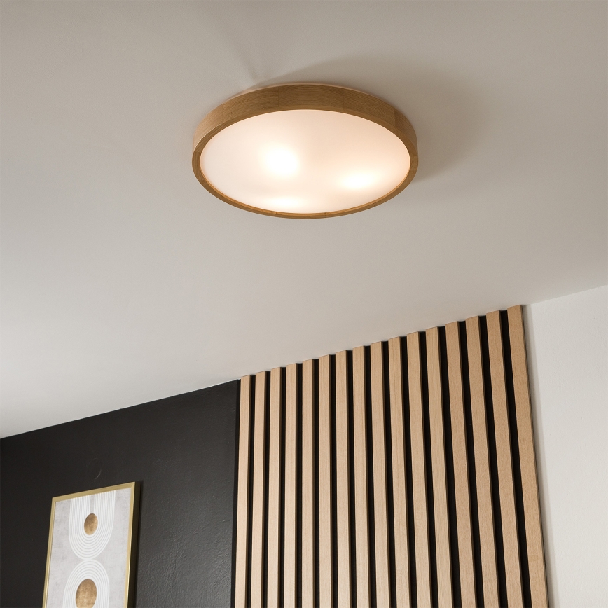 Brilagi - LED RGBW dimbar taklampa CARVALHO SLIM 3xE27/9W/230V 2700-6500K Wi-Fi ek Ø 47 cm
