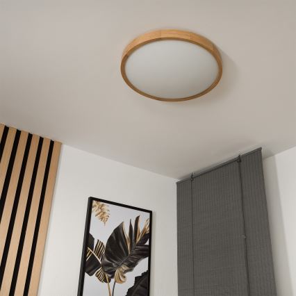 Brilagi - LED RGBW dimbar taklampa CARVALHO SLIM 3xE27/9W/230V 2700-6500K Wi-Fi ek Ø 47 cm