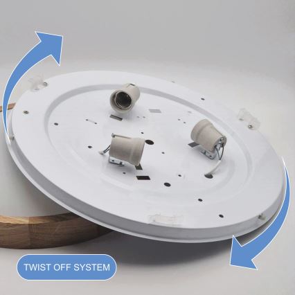 Brilagi - LED RGBW dimbar taklampa CARVALHO SLIM 3xE27/9W/230V 2700-6500K Wi-Fi ek Ø 47 cm