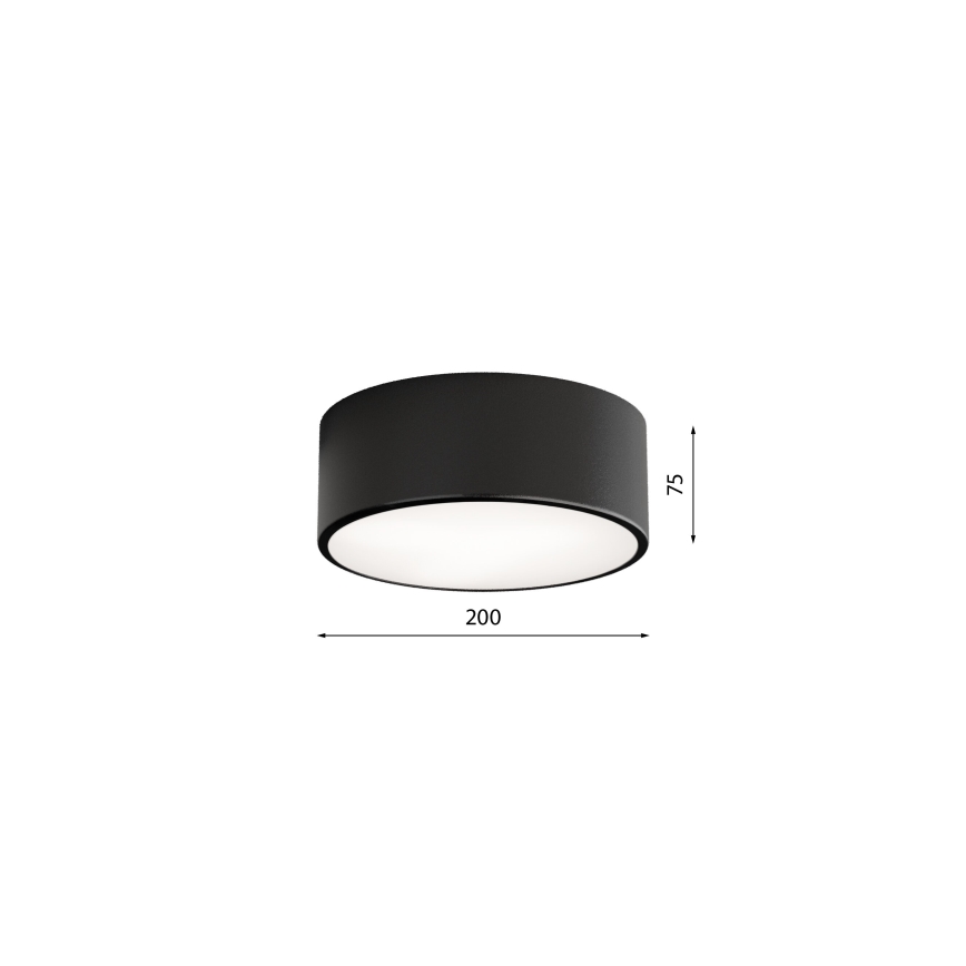 Brilagi - LED RGBW dimbar taklampa CLARE 1xE27/9W/230V 2700–6500K Ø 20 cm Wi‑Fi svart