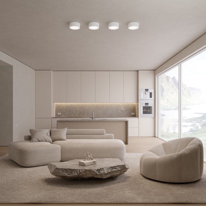 Brilagi - LED RGBW dimbar taklampa CLARE 1xE27/9W/230V 2700-6500K Ø 20 cm Wi-Fi vit