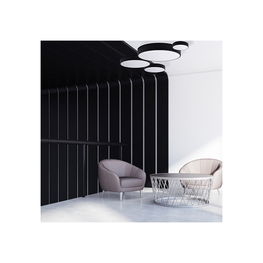 Brilagi - LED RGBW dimbar taklampa CLARE 3xE27/9W/230V 2700-6500K Ø 40 cm Wi-Fi svart