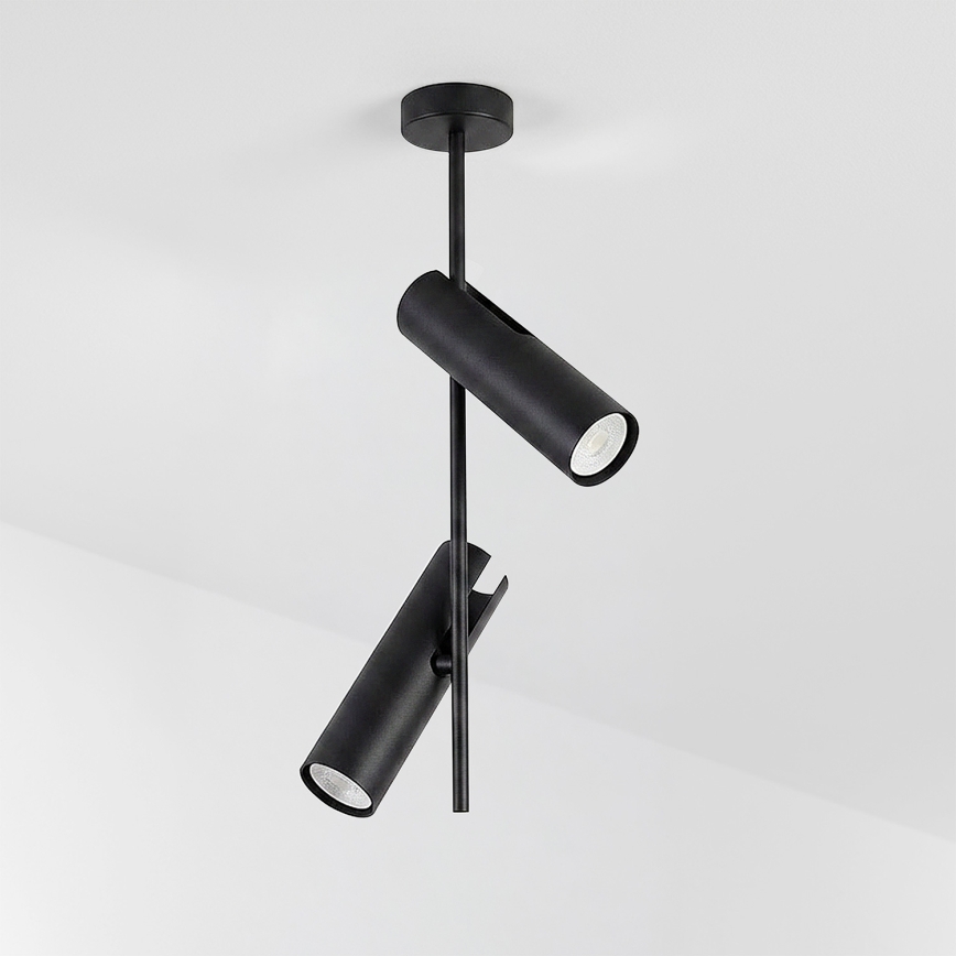 BRILAGI - LED RGBW dimbar taklampa på stång BRANCH 2xGU10/6,5W/230V 2700-6500K svart