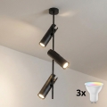 BRILAGI - LED RGBW dimbar taklampa på stång BRANCH 3xGU10/6,5W/230V 2700-6500K svart