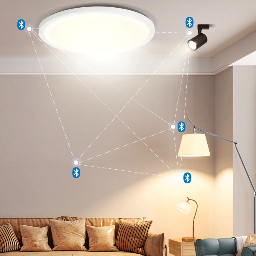 Brilagi - LED RGBW dimbar taklampa VIBE LED/36W/230V 3000-6500K Ø 40 cm vit + fjärrkontroll