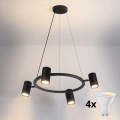 BRILAGI - LED RGBW Dimbar takpendel på vajer SELE 4xGU10/6,5W/230V 2700-6500K svart