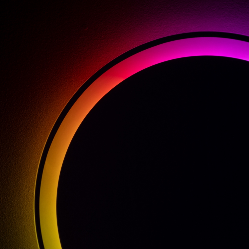 Brilagi - LED RGBW uppvärmd badrumsspegel AVA PRO LED/18W/230V Ø 60 cm IP44 CRI 90 dimbar + CCT