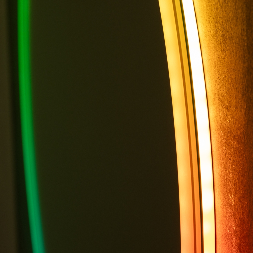 Brilagi - LED RGBW uppvärmd badrumsspegel AVA PRO LED/18W/230V Ø 60 cm IP44 CRI 90 dimbar + CCT